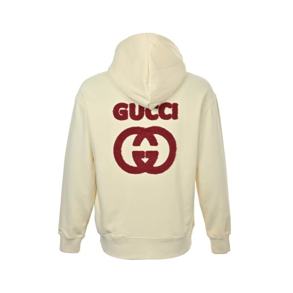Gucci Interlocking-G Cotton Hoodie- Off-White (6) Gucci Interlocking-G Cotton Hoodie- Off-White