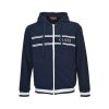 Gucci Logo Zip Hoodie Jacket- Navy Blue