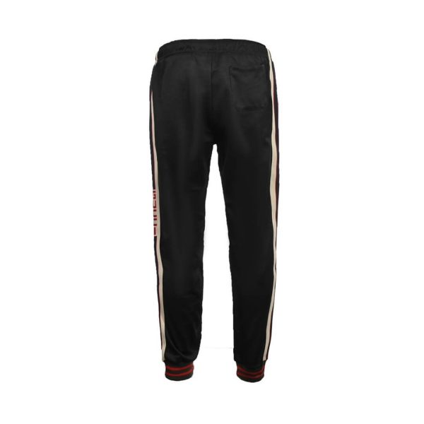 Gucci Men's Technical Jersey Track Pants- Black (8) Gucci Men's Technical Jersey Track Pants- Black
