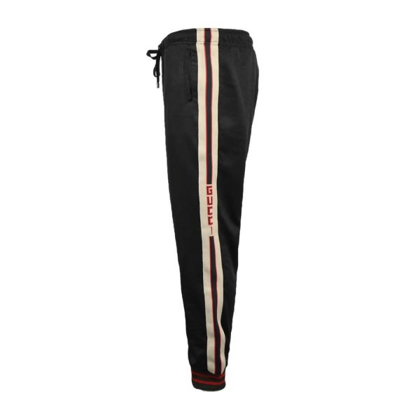 Gucci Men's Technical Jersey Track Pants- Black (9) Gucci Men's Technical Jersey Track Pants- Black