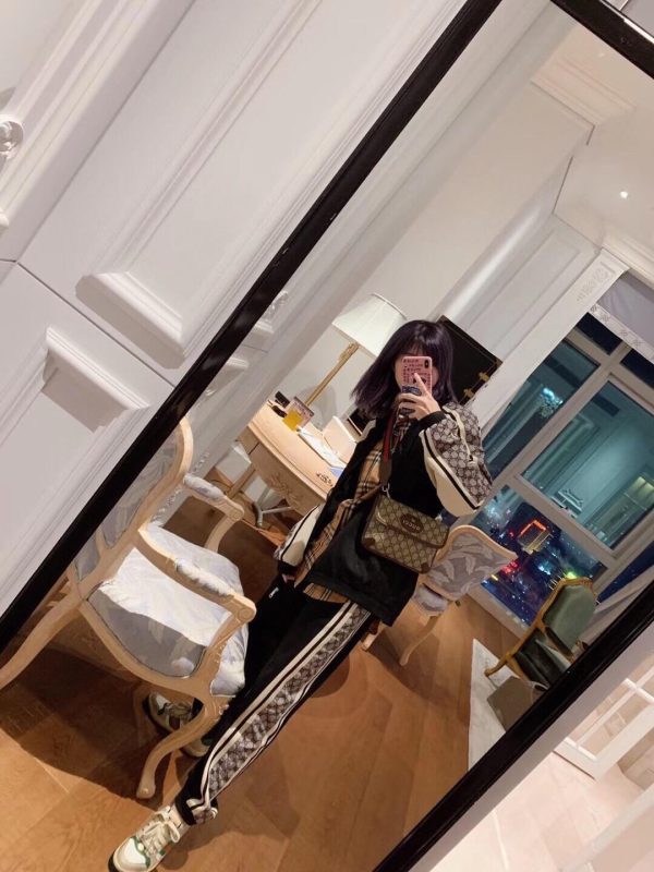 Gucci Snakeskin Webbing Suit Track Pants- Black (1) Gucci Snakeskin Webbing Suit Track Pants- Black