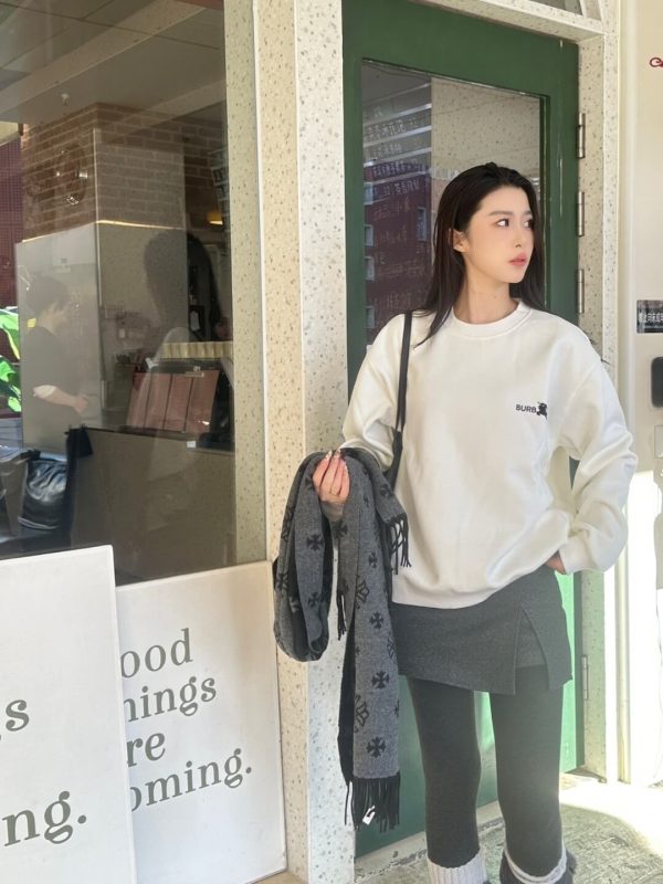 Little Horse Crew Neck (3) Burberry Little Horse Crew Neck Sweatshirt- White