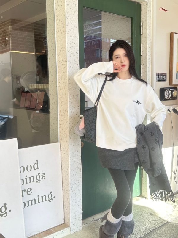 Little Horse Crew Neck (4) Burberry Little Horse Crew Neck Sweatshirt- White