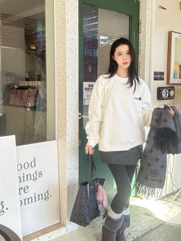 Little Horse Crew Neck (5) Burberry Little Horse Crew Neck Sweatshirt- White