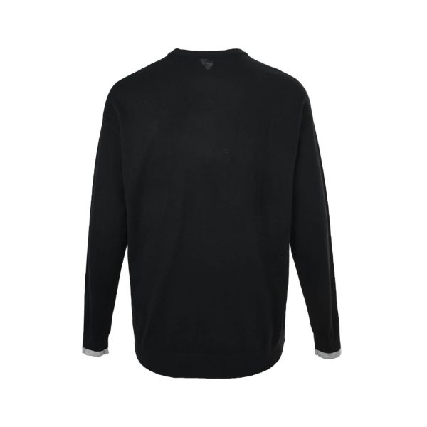 Loewe Anagram embroidered Crew Neck Sweater- Black