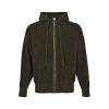 Loewe Hooded Wool Zipped Vest- Green