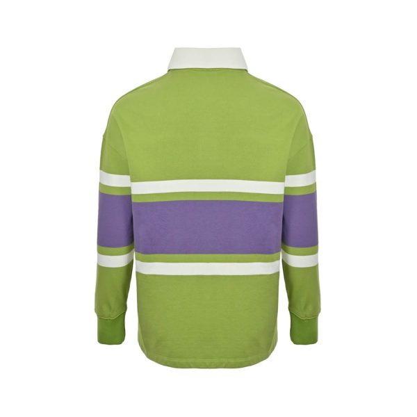 Loewe Multicolor Cotton Oversize Polo SweatShirt- Green (8) Loewe Multicolor Cotton Oversize Polo SweatShirt- Green