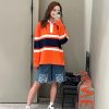 Loewe Multicolor Cotton Oversize Polo SweatShirt- Orange