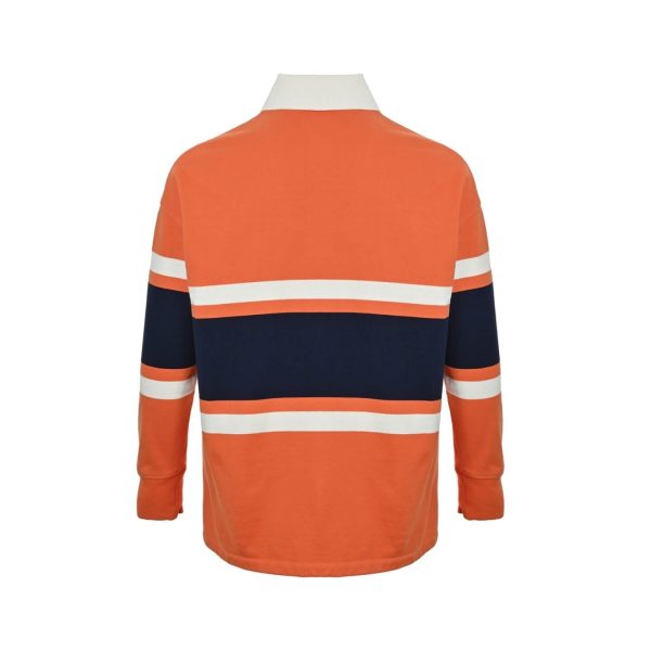 Loewe Multicolor Cotton Oversize Polo SweatShirt- Orange