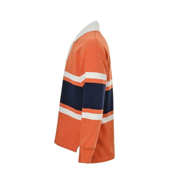 Loewe Multicolor Cotton Oversize Polo SweatShirt- Orange
