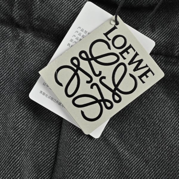 Loewe Pleated Barrel-leg Jeans- Black (6) Loewe Pleated Barrel-leg Jeans- Black