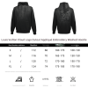 Louis Vuitton Cutout Appliqué Embroidered Washed Hoodie- Black