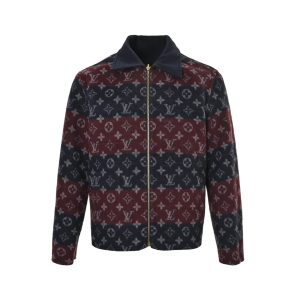 Louis Vuitton Double Face Reversible Blouson Jacket- Navy and Burgundy.