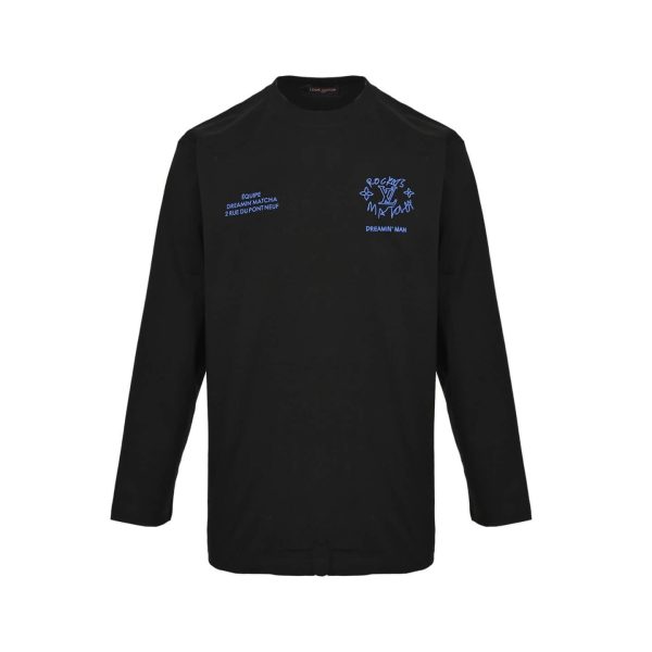 Louis Vuitton Dreamer Graffiti Slogan Long-sleeved Sweatshirt- Black