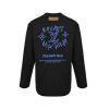 Louis Vuitton Dreamer Graffiti Slogan Long-sleeved Sweatshirt- Black