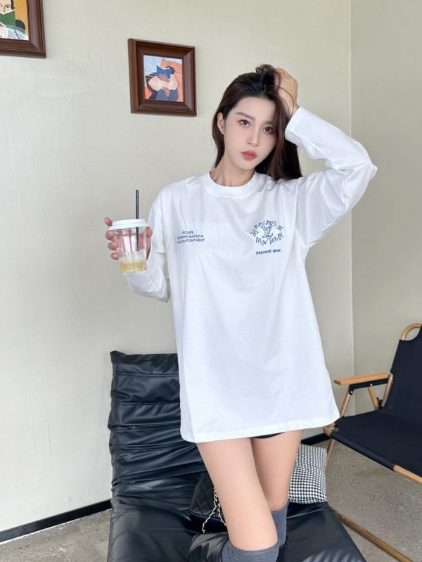 Louis Vuitton Dreamer Graffiti Slogan Long-sleeved Sweatshirt- White