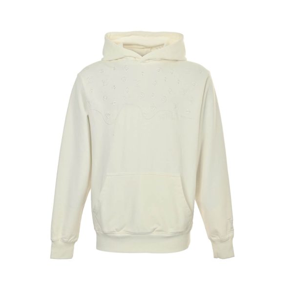Louis Vuitton LV Embossed Cotton Hoodie- Cream (8) Louis Vuitton LV Embossed Cotton Hoodie- Cream