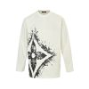 Louis Vuitton Long-sleeved with Clover Splatter Print Shirt- White