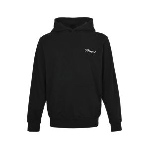 Louis Vuitton Monogram Floral Embroidery Back Hoodie – Black