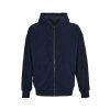 Louis Vuitton Monogram French Terry Zip-Through Hoodie- Navy Blue