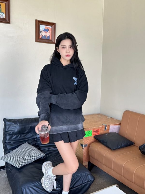 Louis Vuitton Monogram Gradient Hoodie- BlackGrey (2) Louis Vuitton Monogram Gradient Hoodie- Black/Grey