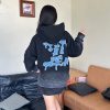 Louis Vuitton Monogram Gradient Hoodie- BlackGrey (3) Louis Vuitton Monogram Gradient Hoodie- Black/Grey
