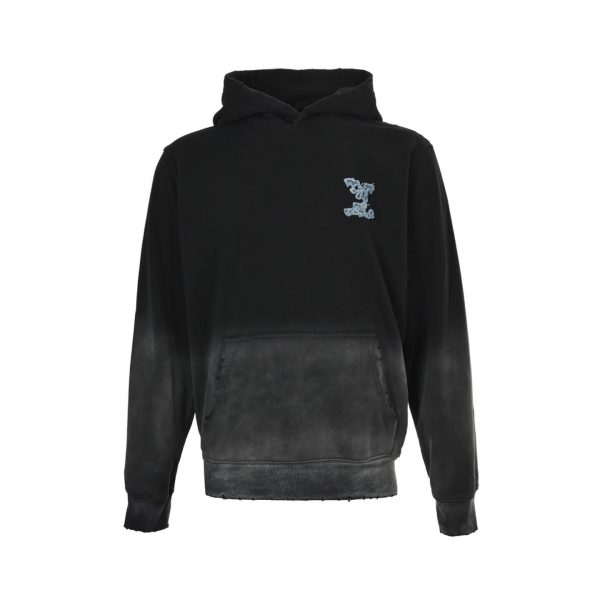 Louis Vuitton Monogram Gradient Hoodie- BlackGrey (9) Louis Vuitton Monogram Gradient Hoodie- Black/Grey