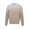 Louis Vuitton Monogram Long-Sleeved Crewneck- Beige