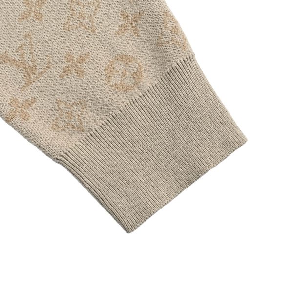 Louis Vuitton Monogram Long-Sleeved Crewneck- Beige
