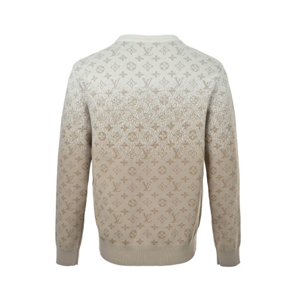 Louis Vuitton Monogram Long-Sleeved Crewneck- Beige