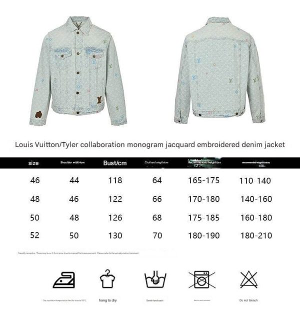 Louis Vuitton by Tyler, the Creator Monogram Denim Jacket- Blue