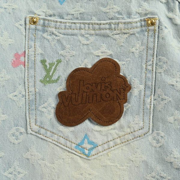 Louis Vuitton x Tyler the Creator Monogram Denim Pants- Blue (2) Louis Vuitton x Tyler the Creator Monogram Denim Pants- Blue