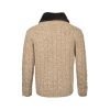 Miu Miu Shearling-collar Logo Bomber Jacket- Beige