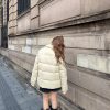 Moncler 1952 Amaranth Short Parka Jacket- Ivory
