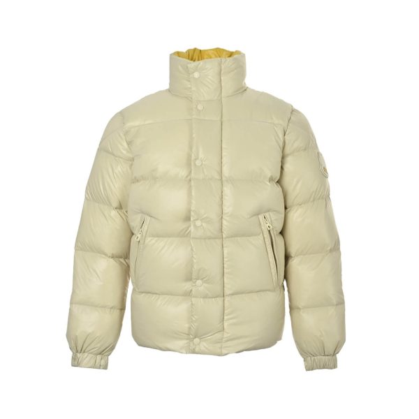 Moncler 1952 Amaranth Short Parka Jacket- Ivory