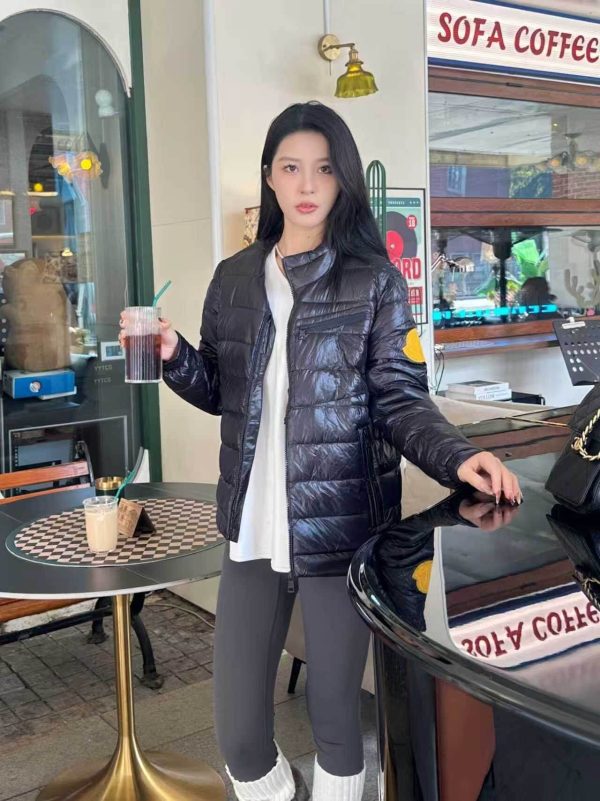 Moncler Amalteas Padded Diagonal Zipper Jacket- Black (6) Moncler Amalteas Padded Diagonal Zipper Jacket- Black