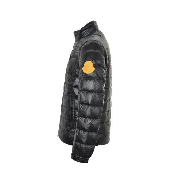 Moncler Amalteas Padded Diagonal Zipper Jacket- Black (8) Moncler Amalteas Padded Diagonal Zipper Jacket- Black