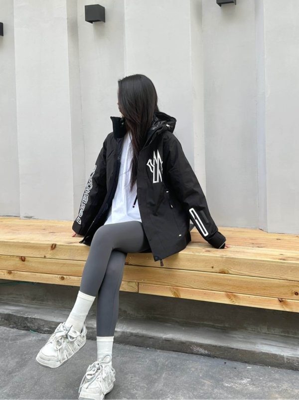 Moncler Angren Hooded Ski Jacket- Black