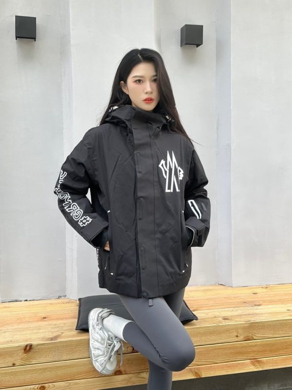 Moncler Angren Hooded Ski Jacket- Black