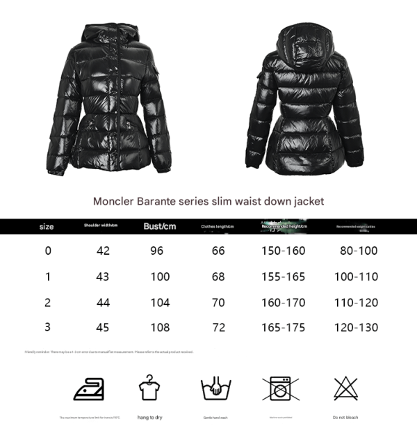 Moncler Barante Slim Waist Down Jacket- Pink