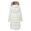 Moncler Boedic Puffer with Belt and Fur Collar Jacket- White