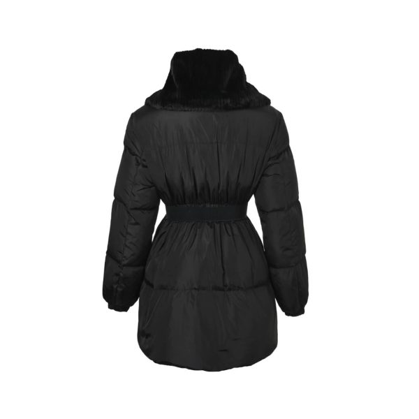 Moncler Brasseurs with Faux Fur Trim- Down Jacket- Black