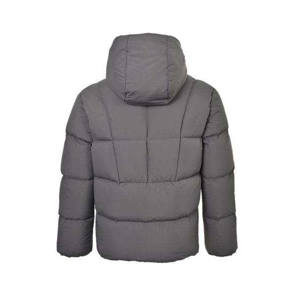 Moncler Cecaud Hooded Short Down Jacket- Gray