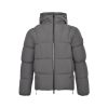 Moncler Cecaud Hooded Short Down Jacket- Gray
