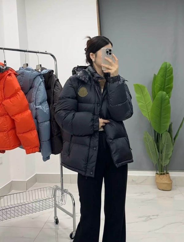 Moncler Cyclone 2-in-1 Hooded Short Down Jacket- Black