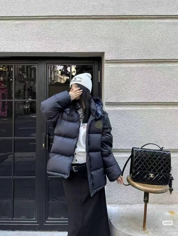 Moncler Cyclone 2-in-1 Hooded Short Down Jacket- Black