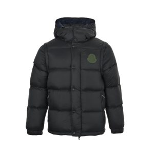 Moncler Cyclone 2-in-1 Hooded Short Down Jacket- Black (8) Moncler Cyclone 2-in-1 Hooded Short Down Jacket- Black