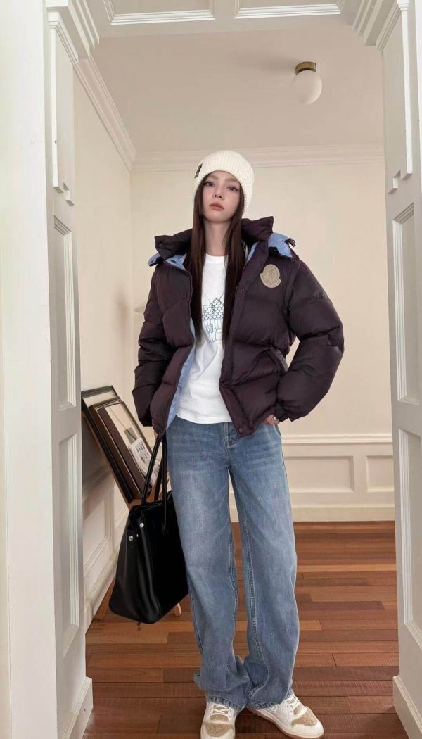 Moncler Cyclone 2-in-1 Hooded Short Down Jacket- Dark Blue