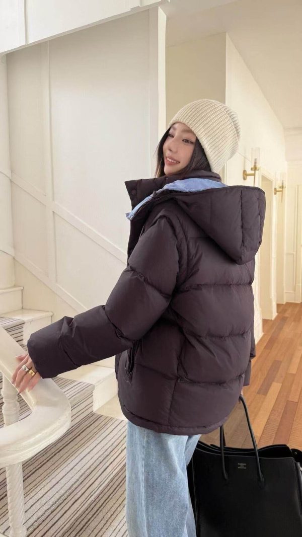 Moncler Cyclone 2-in-1 Hooded Short Down Jacket- Dark Blue