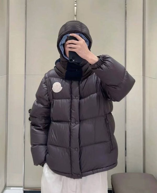 Moncler Cyclone 2-in-1 Hooded Short Down Jacket- Dark Blue
